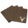 GILDE Filzuntersetzer mit Hirschmotiv – 4er-Pack in drei Farben