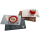 GILDE Filz-Tischsets mit Hirschmotiv – 4er-Pack in drei Farben