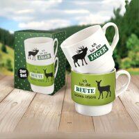GILDE stapelbare Porzellantassen – 2er-Pack