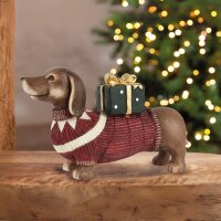GILDE Dackelfigur aus Keramik Klein – 14 × 47...