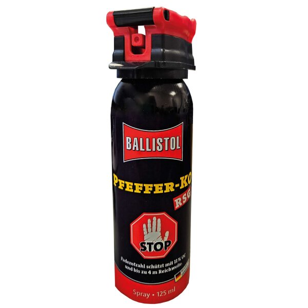 BALLISTOL KO RSG Pfefferspray 125 ml mit Behördenkappe