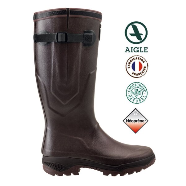 AIGLE Parcours 2 Iso Gummistiefel in braun - Kälteschutz bis -20 Grad
