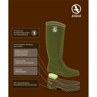 AIGLE Parcours 2 Iso Gummistiefel in grün -...
