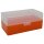 WPW Patronenbox für Kaliber .223 mit Klappdeckel – 50 Patronen Orange-transparent