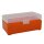 WPW Patronenbox für Kaliber .357 mit Klappdeckel – 50 Patronen Orange-transparent