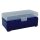 WPW Patronenbox für Kaliber .357 mit Klappdeckel – 50 Patronen Blau-transparent