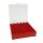 WPW Patronenbox für Kaliber 9 mm mit Klappdeckel – 100 Patronen Rot-transparent