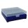 WPW Patronenbox für Kaliber 9 mm mit Klappdeckel – 100 Patronen Blau-transparent