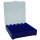 WPW Patronenbox für Kaliber 9 mm mit Klappdeckel – 100 Patronen Blau-transparent