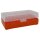 WPW Patronenbox für Kaliber .45 LC mit Klappdeckel – 50 Patronen Orange-transparent