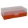 WPW Patronenbox für Kaliber .45 LC mit Klappdeckel – 50 Patronen Orange-transparent