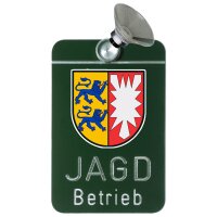 AKAH Autoschild Jagdbetrieb mit Länderwappen Schleswig-Holstein