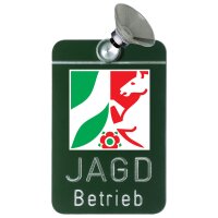 AKAH Autoschild Jagdbetrieb mit Länderwappen Nordrhein-Westfalen