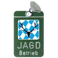 AKAH Autoschild Jagdbetrieb mit Länderwappen Bayern