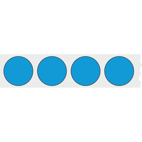 WPW Schusspflaster ⌀20 mm – 500 Stück – Blau