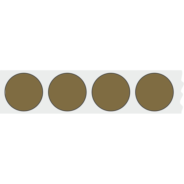 WPW Schusspflaster ⌀20 mm – 1000 Stück – Olivgrün