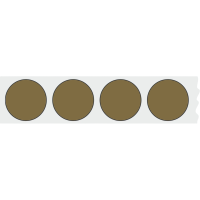 WPW Schusspflaster ⌀20 mm – 1000 Stück – Olivgrün
