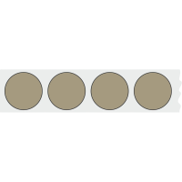 WPW Schusspflaster ⌀20 mm – 1000 Stück – Grau