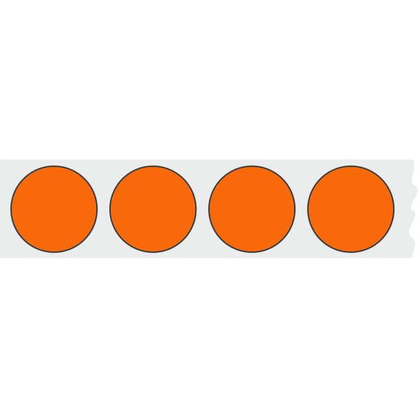 WPW Schusspflaster ⌀20 mm – 1000 Stück – Rot