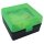 MTM Patronenbox RS-100-16 mit Klappdeckel – 100 Patronen Grün-transparent